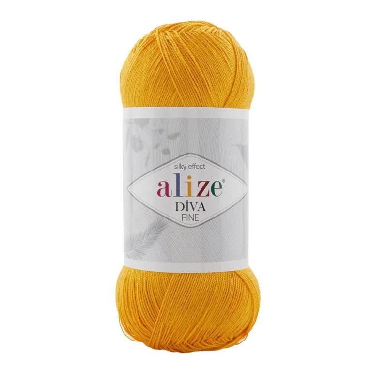 Пряжа для вязания ALIZE «DIVA FINE» (№488) Горчичный