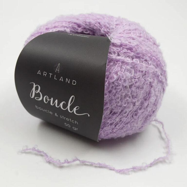 Пряжа для вязания ARTLAND BOUCLE (№002) Сиреневый