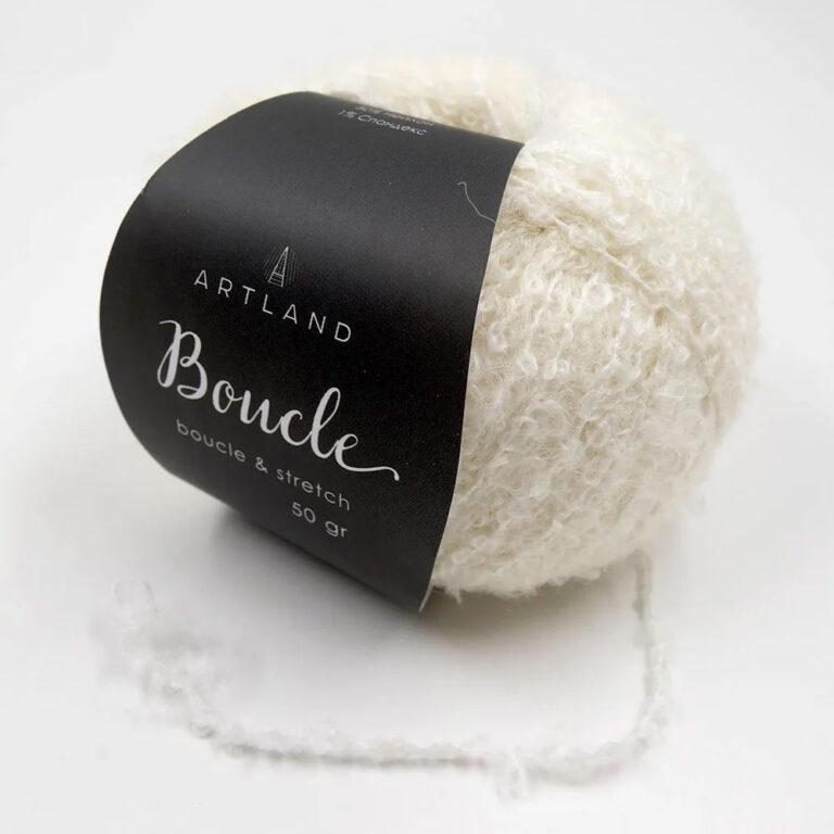 Пряжа для вязания ARTLAND BOUCLE (№026) Белый
