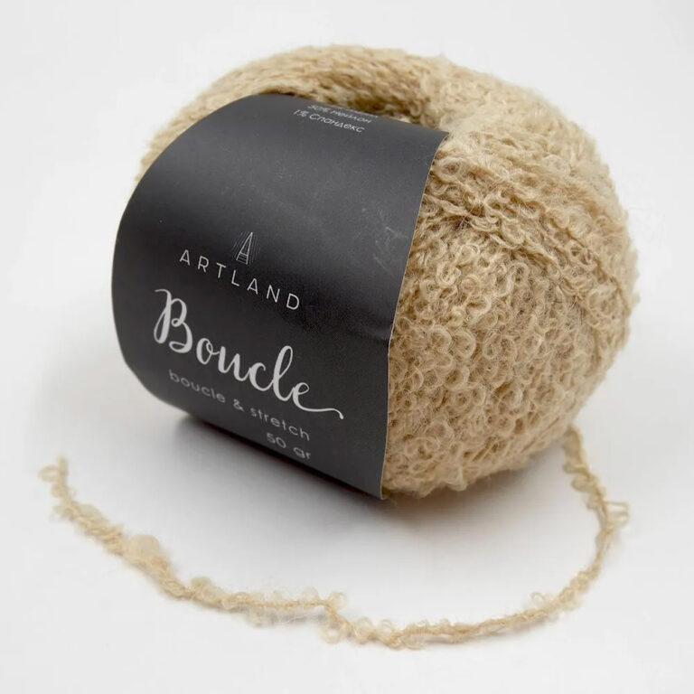 Пряжа для вязания ARTLAND BOUCLE (№029) Бежевый