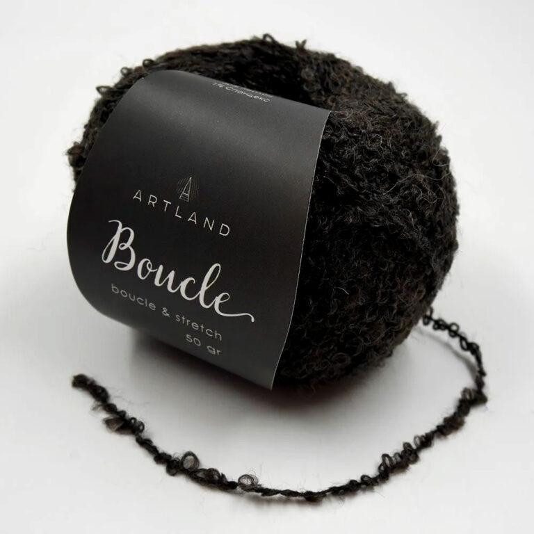 Пряжа для вязания ARTLAND BOUCLE (№033) Черный