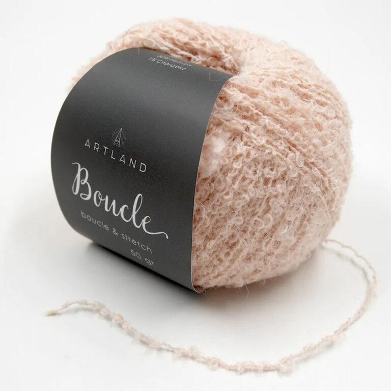 Пряжа для вязания ARTLAND «BOUCLE» (№050) Суровый