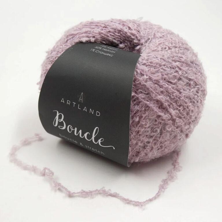 Пряжа для вязания ARTLAND BOUCLE (№052) Пыльная сирень