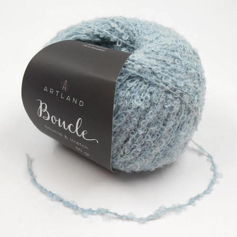 Пряжа для вязания ARTLAND «BOUCLE» (№054) Светлый джинс