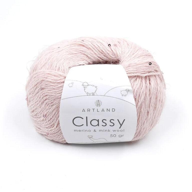 Пряжа для вязания ARTLAND CLASSY (№02) Бледно-розовый