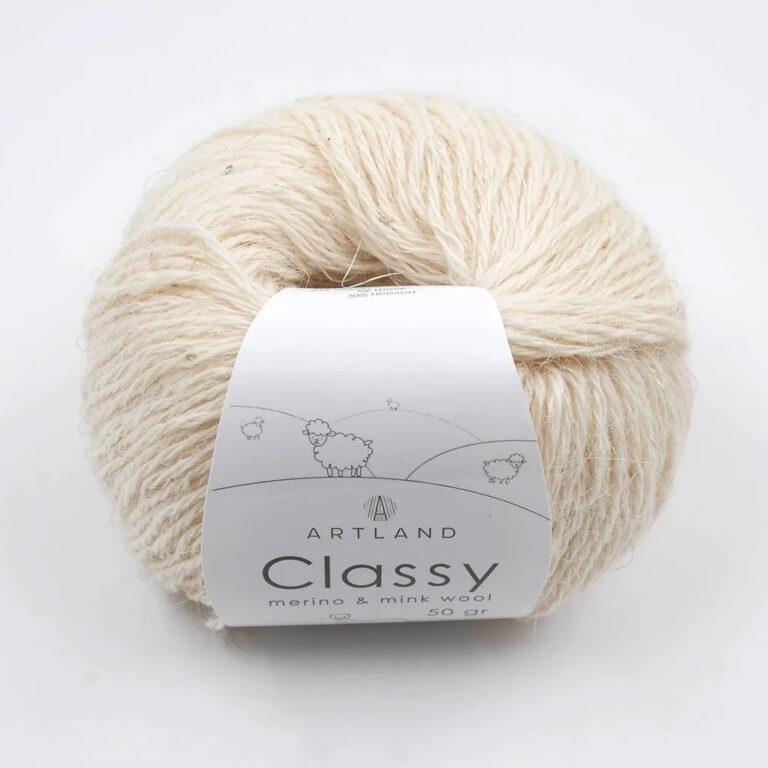 Пряжа для вязания ARTLAND CLASSY (№08) Кремовый