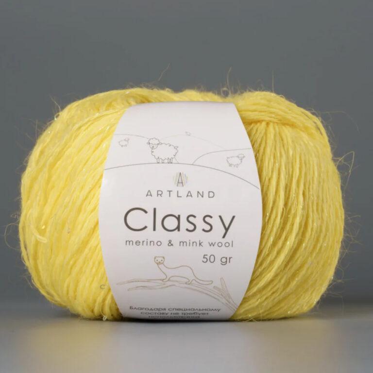Пряжа для вязания ARTLAND CLASSY (№39) Жёлтый