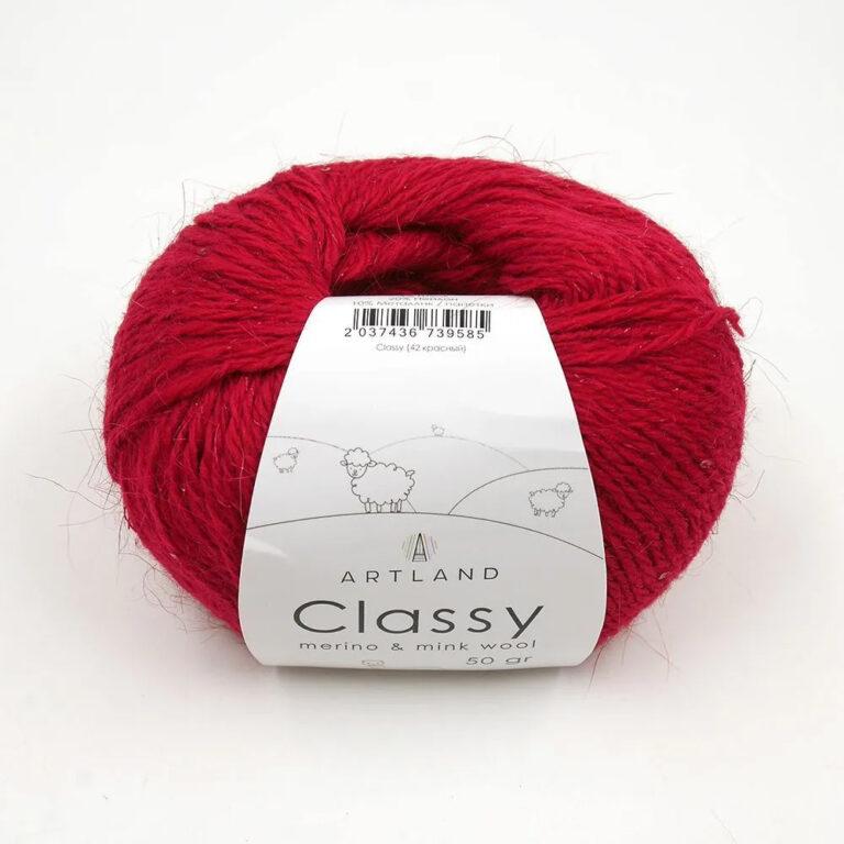 Пряжа для вязания ARTLAND CLASSY (№42) Красный
