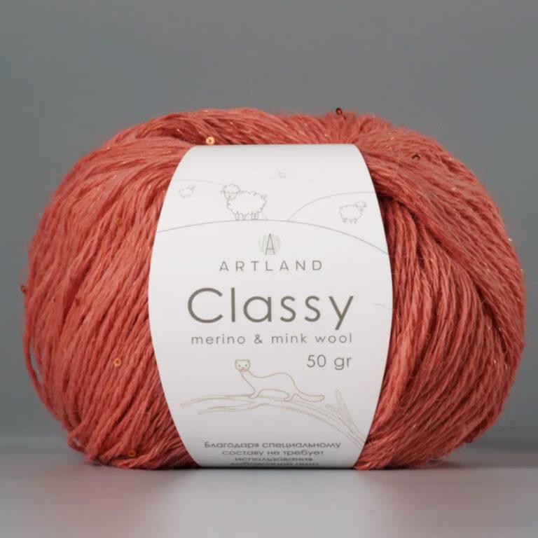 Пряжа для вязания ARTLAND CLASSY (№51) Кирпичный
