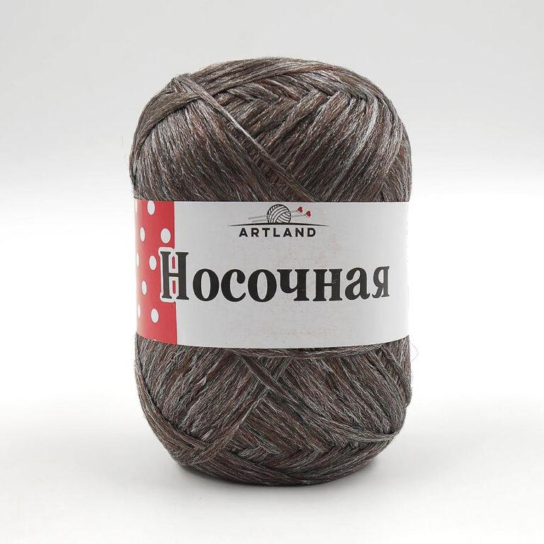 Пряжа для вязания ARTLAND НОСОЧНАЯ ДОБАВКА (№14) Темно-коричневый