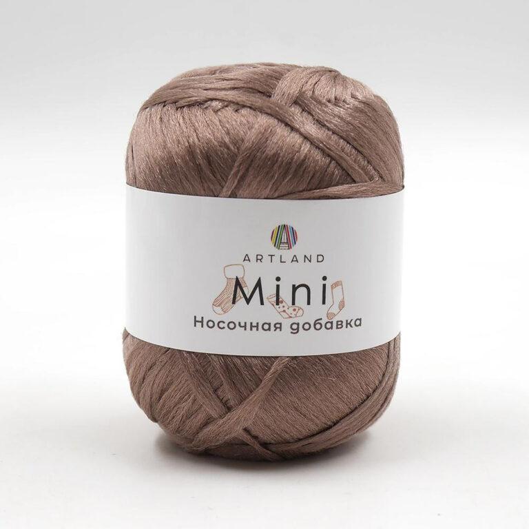 Пряжа для вязания ARTLAND НОСОЧНАЯ ДОБАВКА MINI (№06) Кофейный
