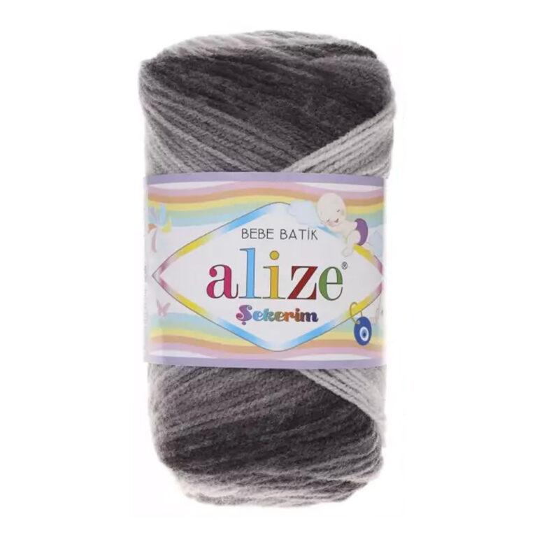 Пряжа для вязания ALIZE «SEKERIM BEBE BATIK» (№2881) Серый