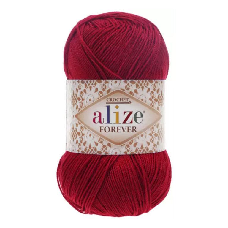 Пряжа для вязания ALIZE FOREVER (№106) Красный