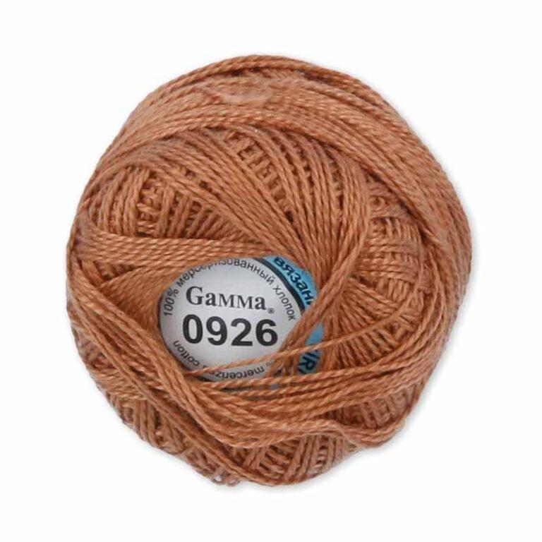 Пряжа для вязания GAMMA «ИРИС» (№0926) Светло-коричневый