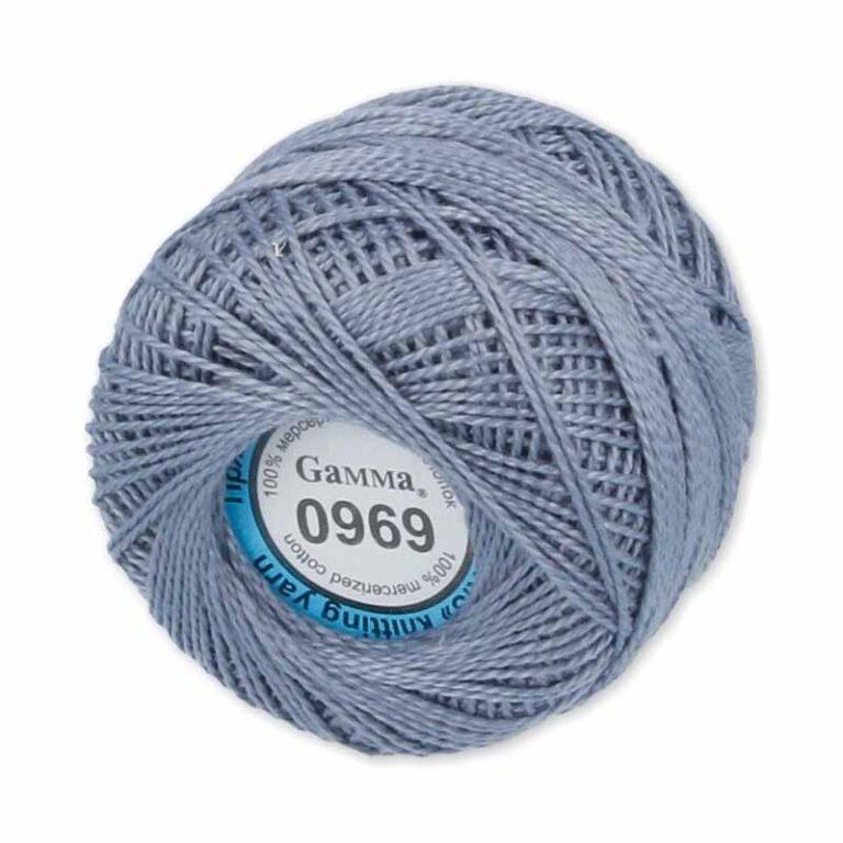 Пряжа для вязания GAMMA «ИРИС» (№0969) Серый