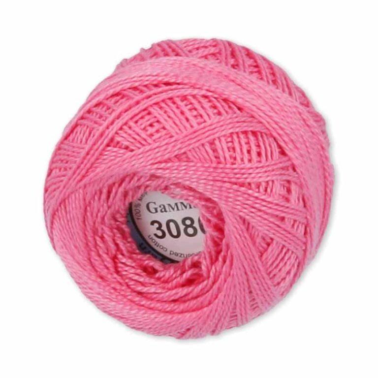 Пряжа для вязания GAMMA «ИРИС» (№3080) Ярко-розовый
