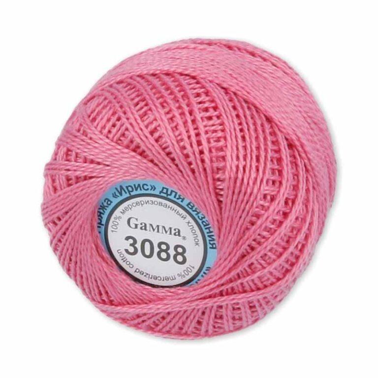 Пряжа для вязания GAMMA «ИРИС» (№3088) Розовый