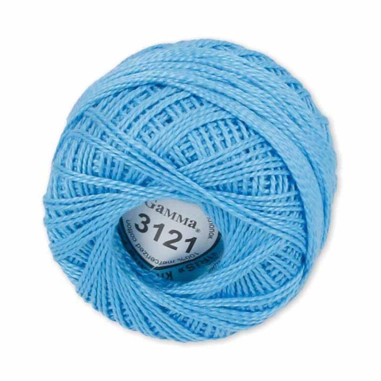Пряжа для вязания GAMMA «ИРИС» (№3121) Голубой