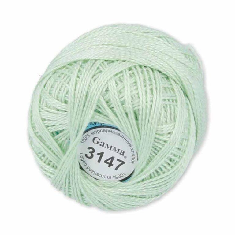 Пряжа для вязания GAMMA «ИРИС» (№3147) Бледно-салатовый