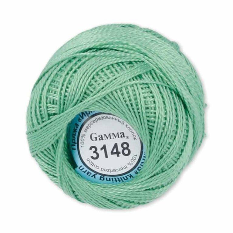 Пряжа для вязания GAMMA «ИРИС» (№3148) Салатовый