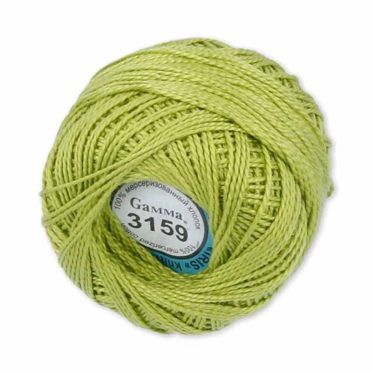 Пряжа для вязания GAMMA «ИРИС» (№3159) Ярко-салатовый