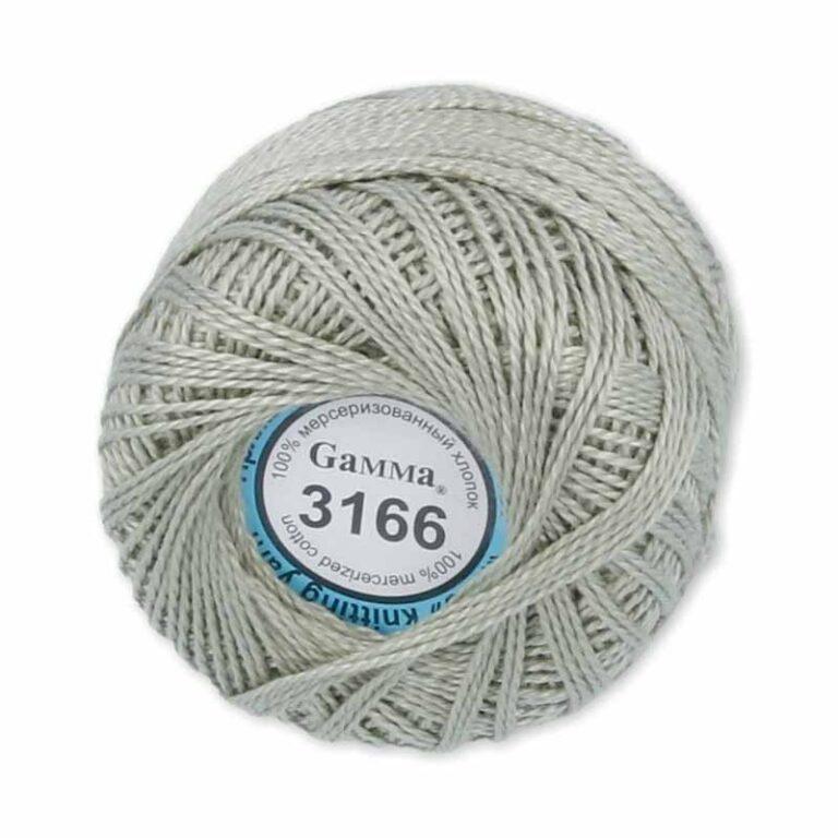 Пряжа для вязания GAMMA «ИРИС» (№3166) Грязно-серый
