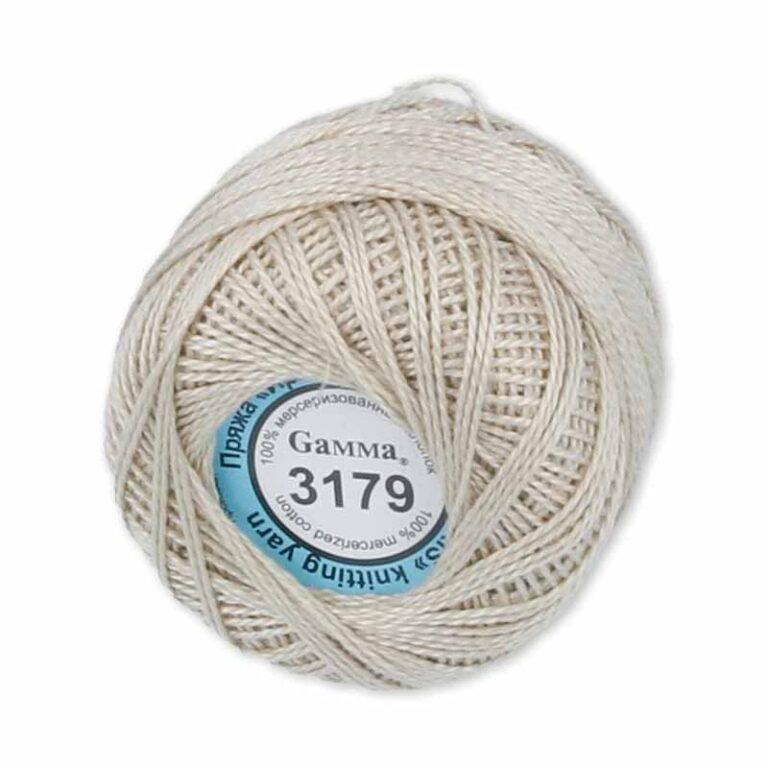 Пряжа для вязания GAMMA «ИРИС» (№3179) Бежевый