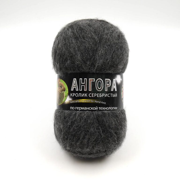 Пряжа для вязания COLOR CITY «АНГОРА КРОЛИК СЕРЕБРИСТЫЙ» (№69607) Маренго
