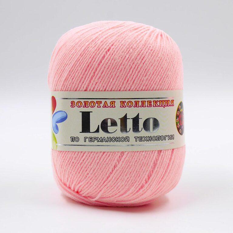 Пряжа для вязания COLOR CITY «LETTO» (№005) Светло-розовый