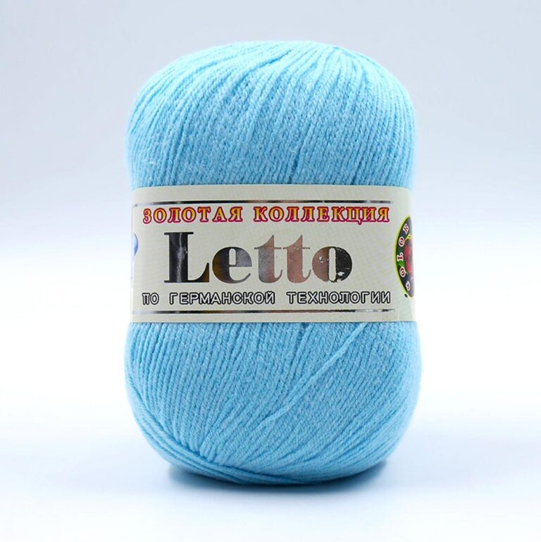 Пряжа для вязания COLOR CITY «LETTO» (№007) Голубой