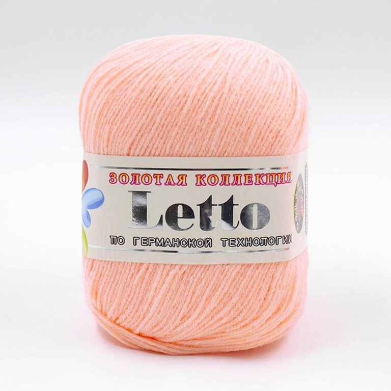 Пряжа для вязания COLOR CITY «LETTO» (№010) Персик