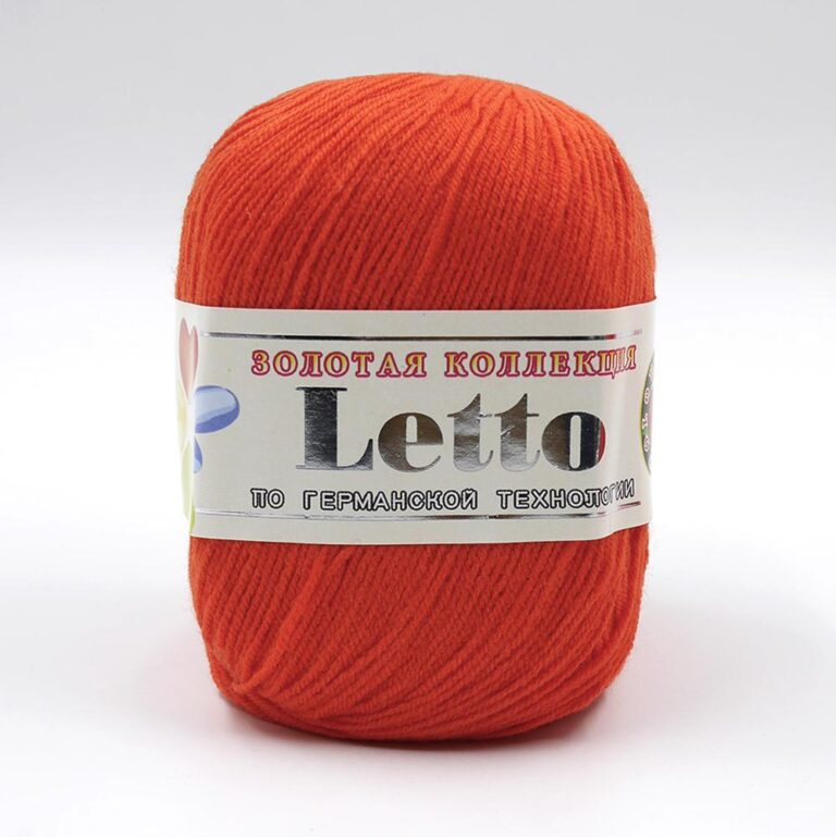 Пряжа для вязания COLOR CITY «LETTO» (№014) Оранжевый