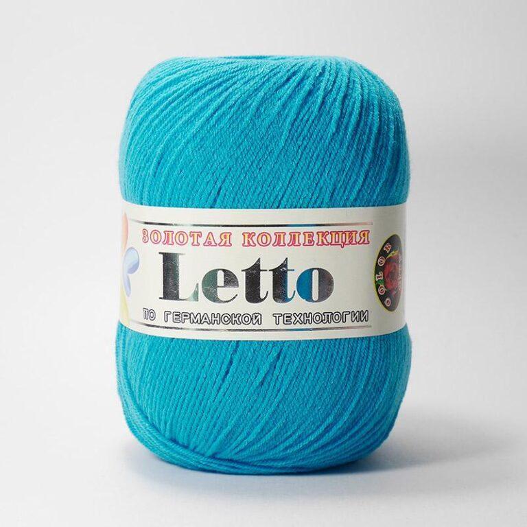 Пряжа для вязания COLOR CITY «LETTO» (№015) Бирюзовый