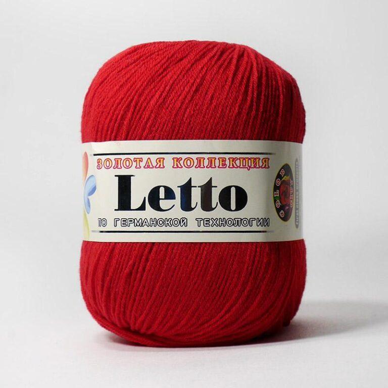 Пряжа для вязания COLOR CITY «LETTO» (№016) Красный