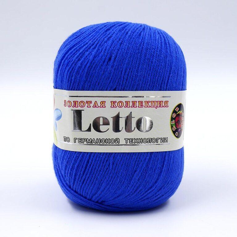 Пряжа для вязания COLOR CITY «LETTO» (№018) Ультрамарин