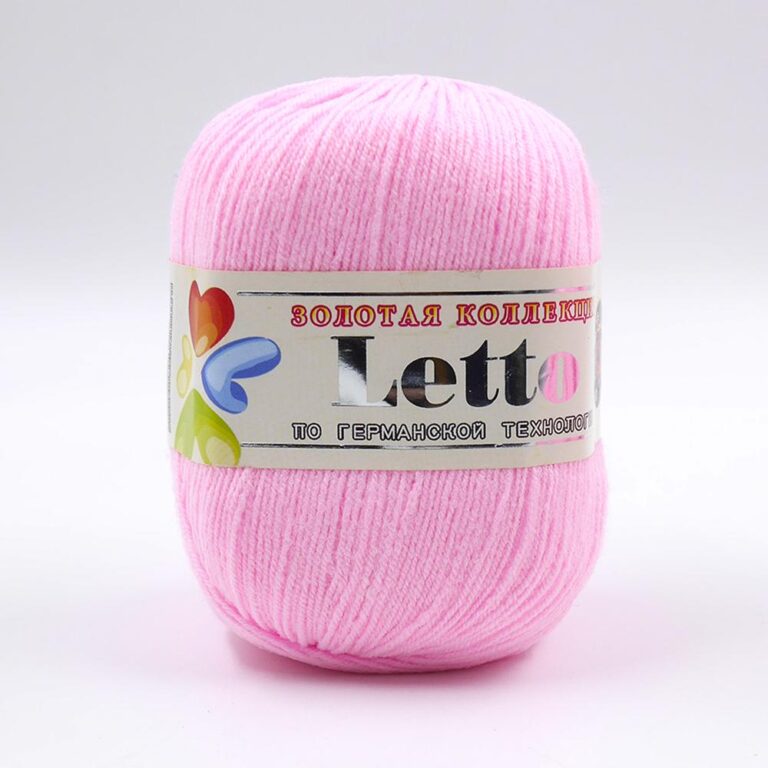 Пряжа для вязания COLOR CITY «LETTO» (№021) Нежно-розовый