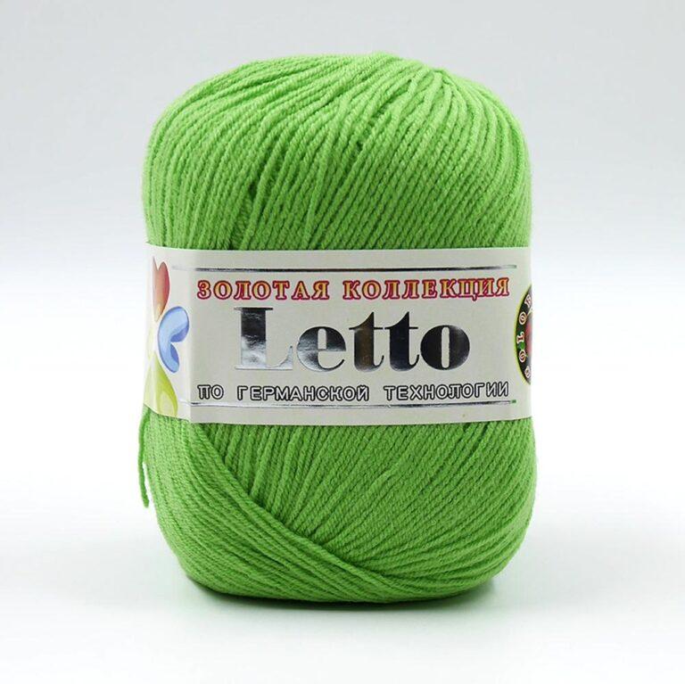 Пряжа для вязания COLOR CITY «LETTO» (№024) Салатовый