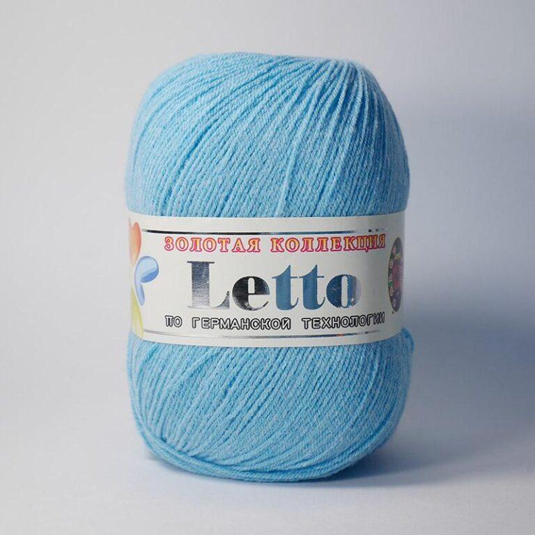 Пряжа для вязания COLOR CITY «LETTO» (№033) Бирюзово-голубой