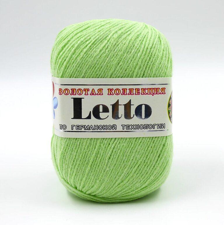 Пряжа для вязания COLOR CITY «LETTO» (№034) Светло-салатовый