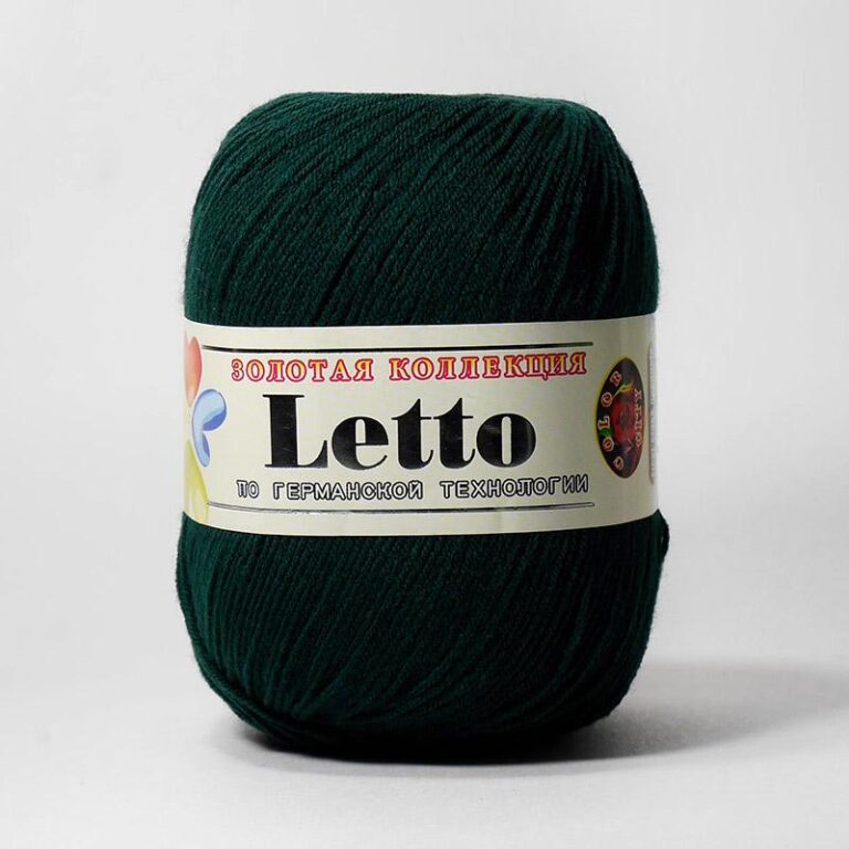 Пряжа для вязания COLOR CITY «LETTO» (№047) Темно-зеленый