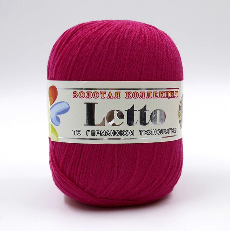 Пряжа для вязания COLOR CITY «LETTO» (№117) Малина