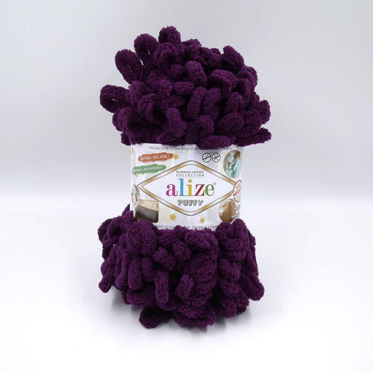 Пряжа для вязания ALIZE «PUFFY» (№111) Сливовый
