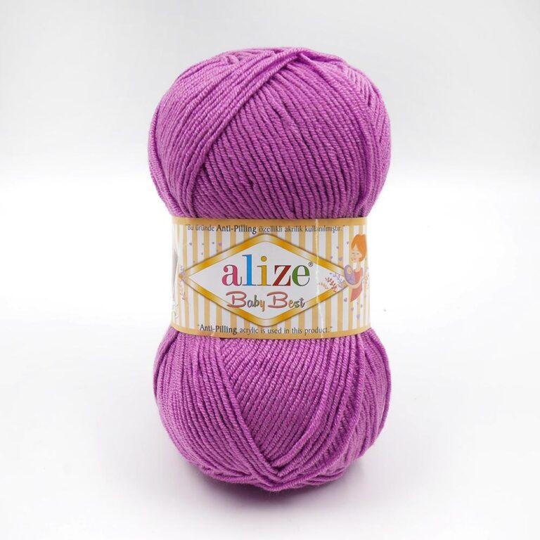 Пряжа для вязания ALIZE «BABY BEST» (№133) Сиреневый