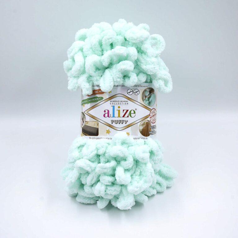 Пряжа для вязания ALIZE «PUFFY» (№15) Водяная зелень