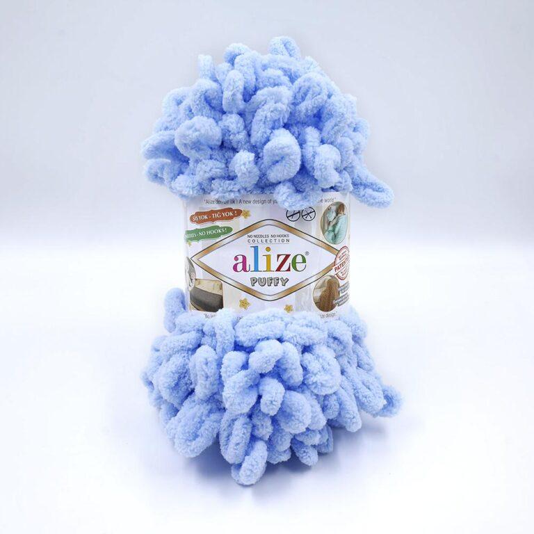 Пряжа для вязания ALIZE «PUFFY» (№183) Светло-голубой