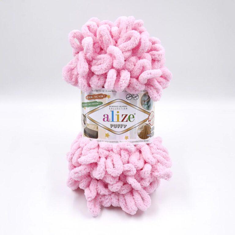 Пряжа для вязания ALIZE «PUFFY» (№185) Розовый