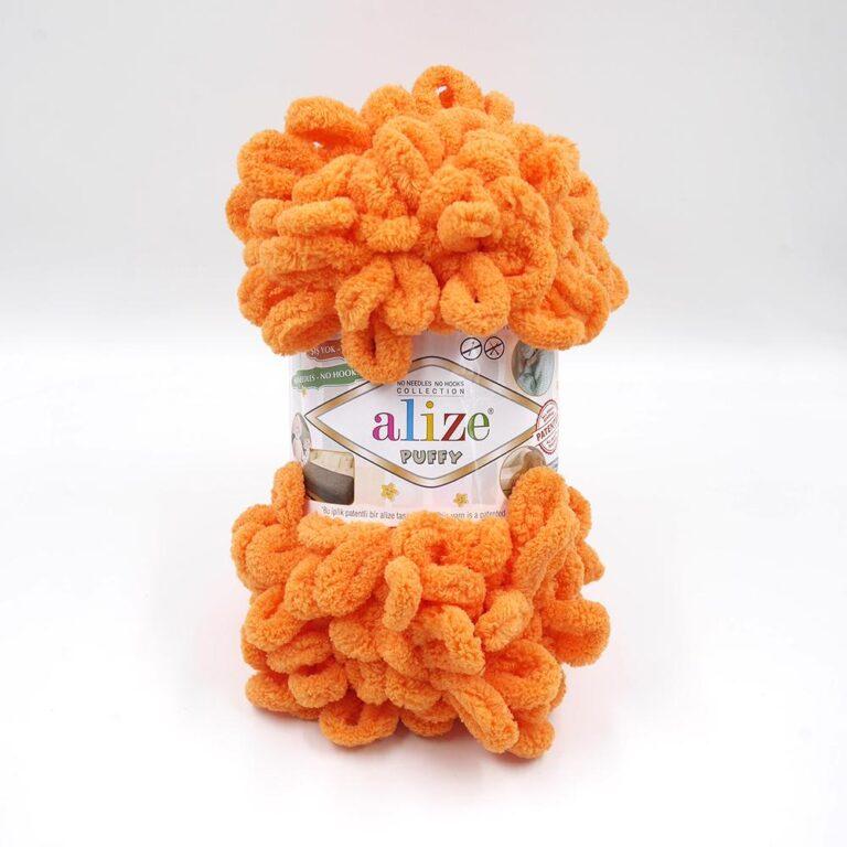 Пряжа для вязания ALIZE «PUFFY» (№336) Оранжевый