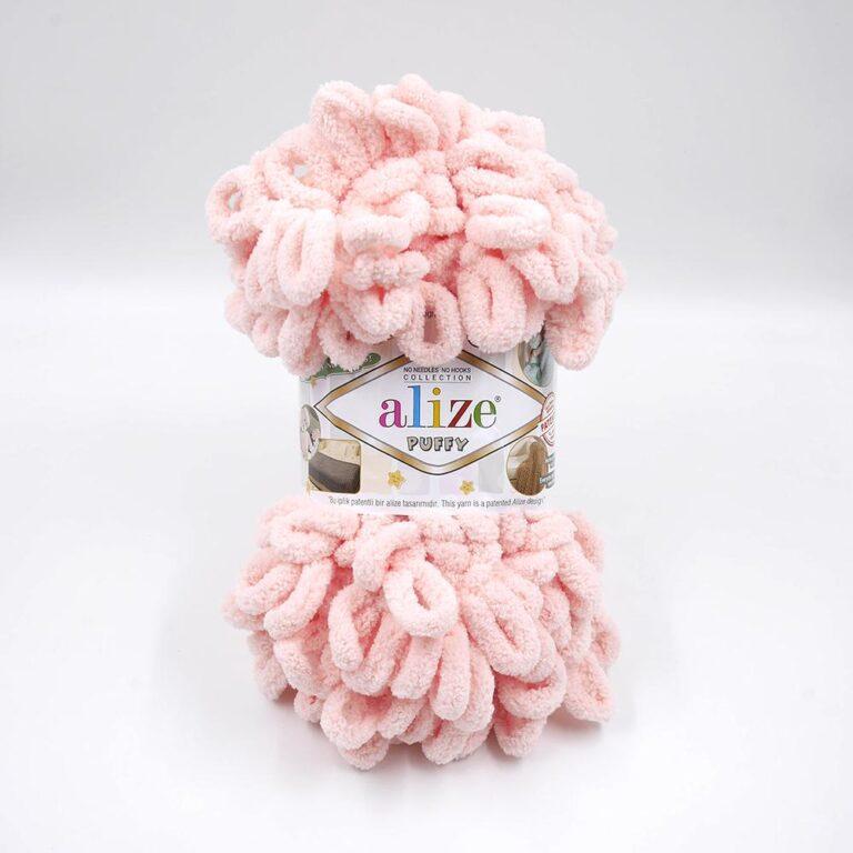 Пряжа для вязания ALIZE «PUFFY» (№340) Пудра