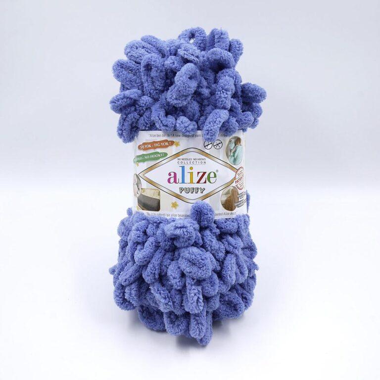 Пряжа для вязания ALIZE «PUFFY» (№374) Голубой