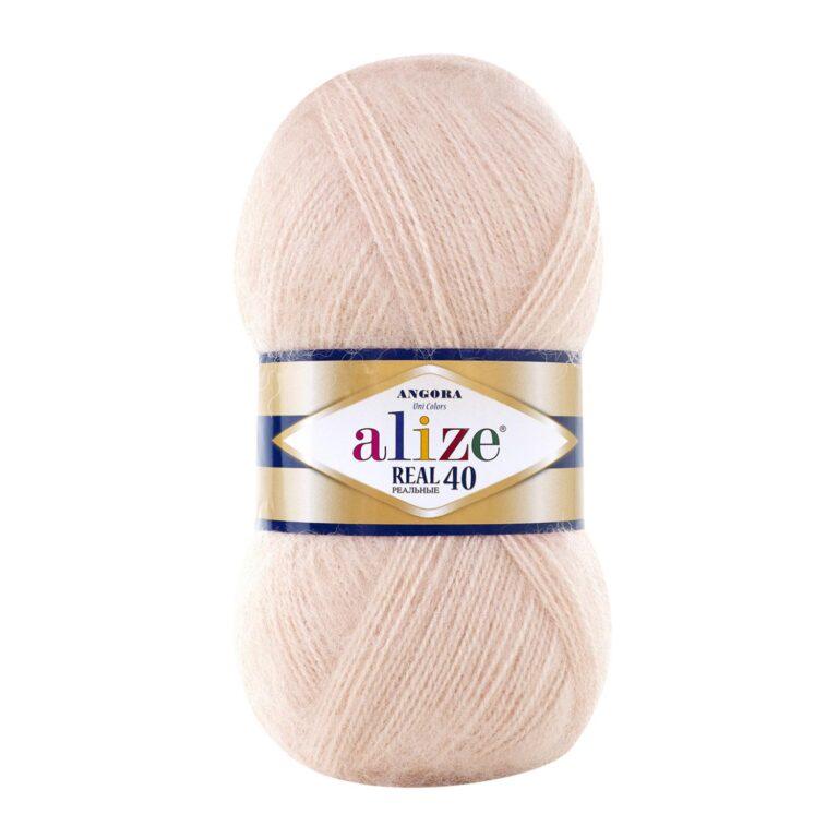 Пряжа для вязания ALIZE «ANGORA REAL 40» (№404) Шампань